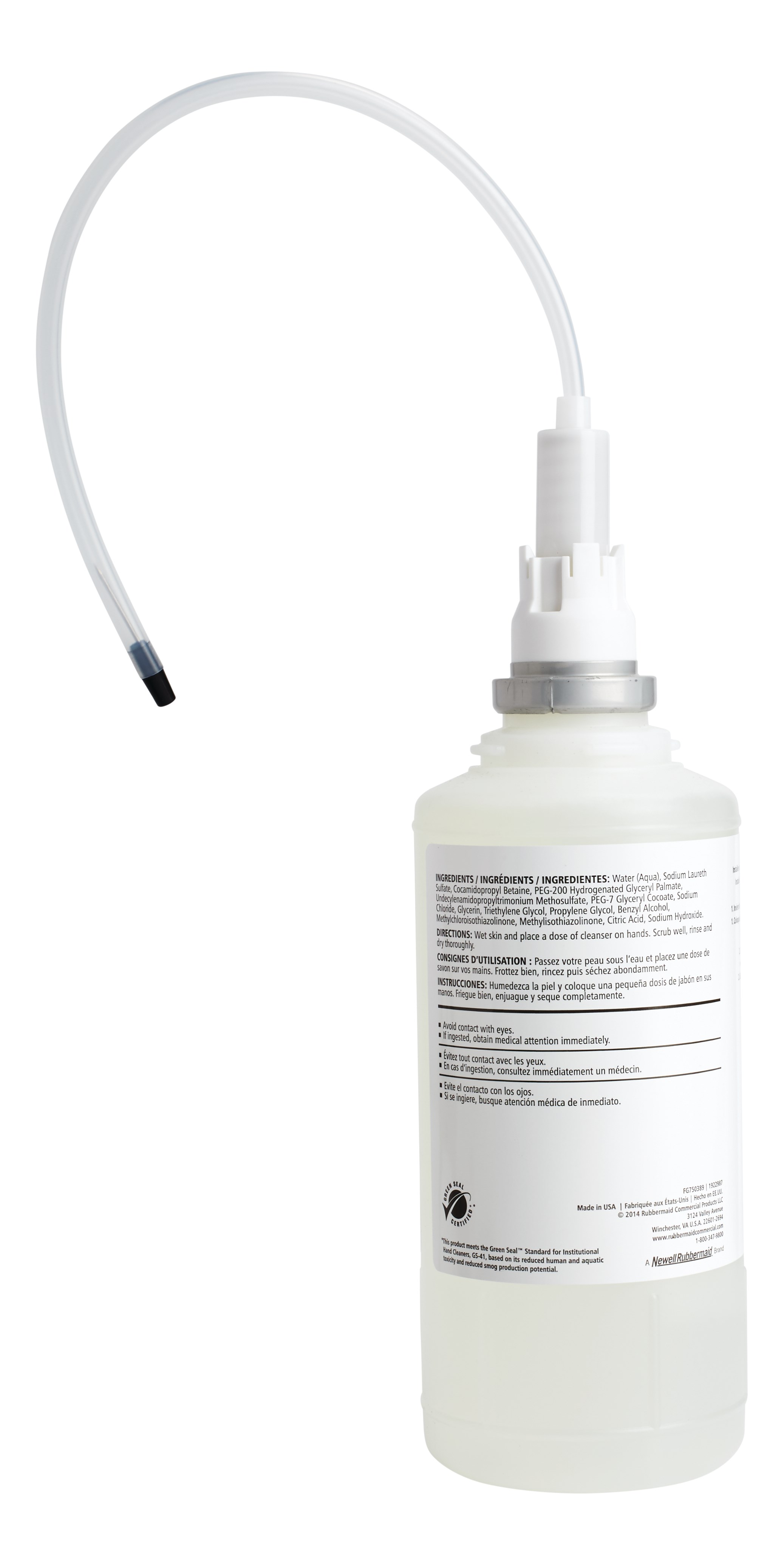 The OneShot® Dye & Fragrance Free Foam Hand Soap refill is for use in OneShot® Foam Dispensers.