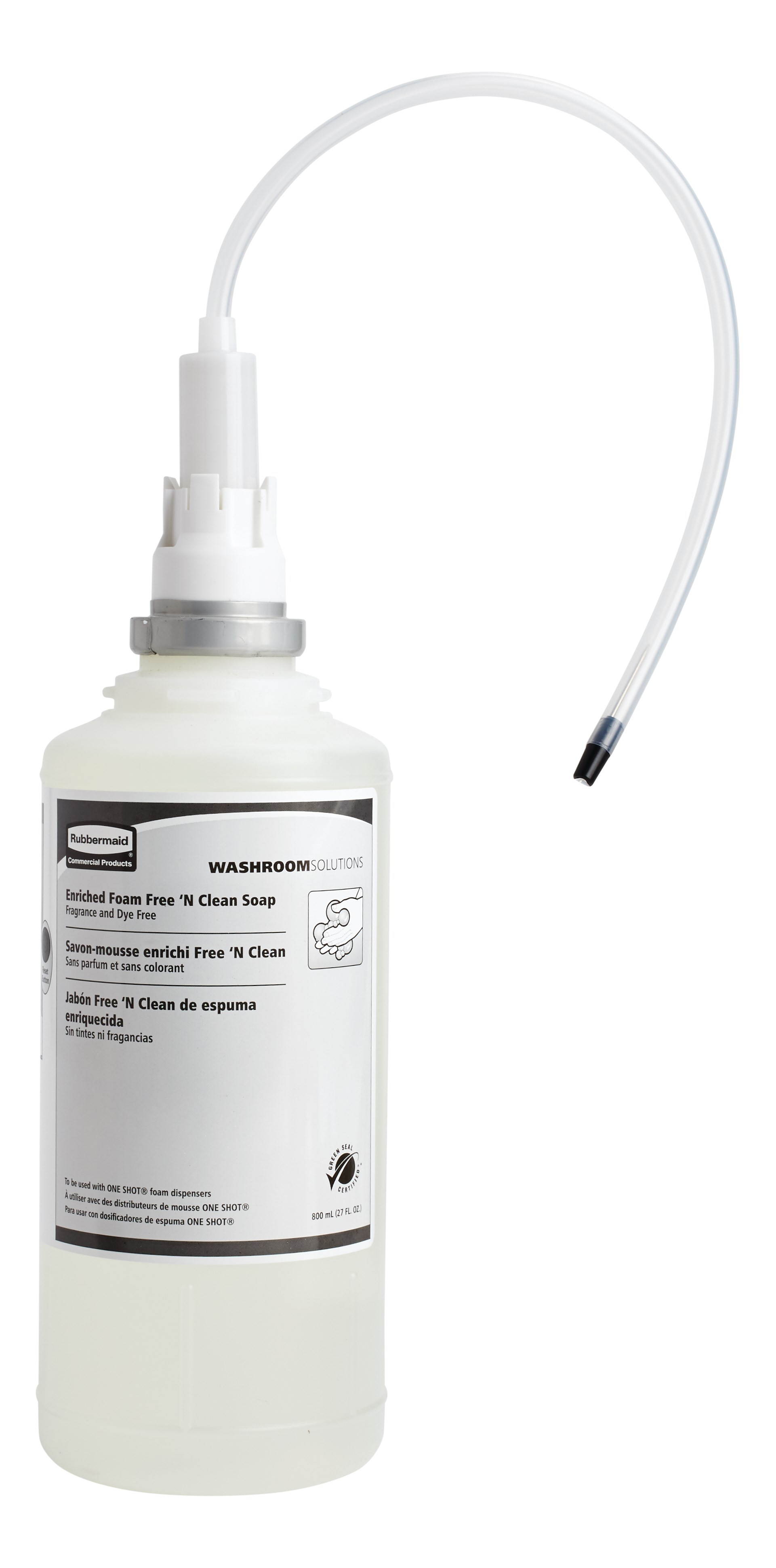 The OneShot® Dye & Fragrance Free Foam Hand Soap refill is for use in OneShot® Foam Dispensers.