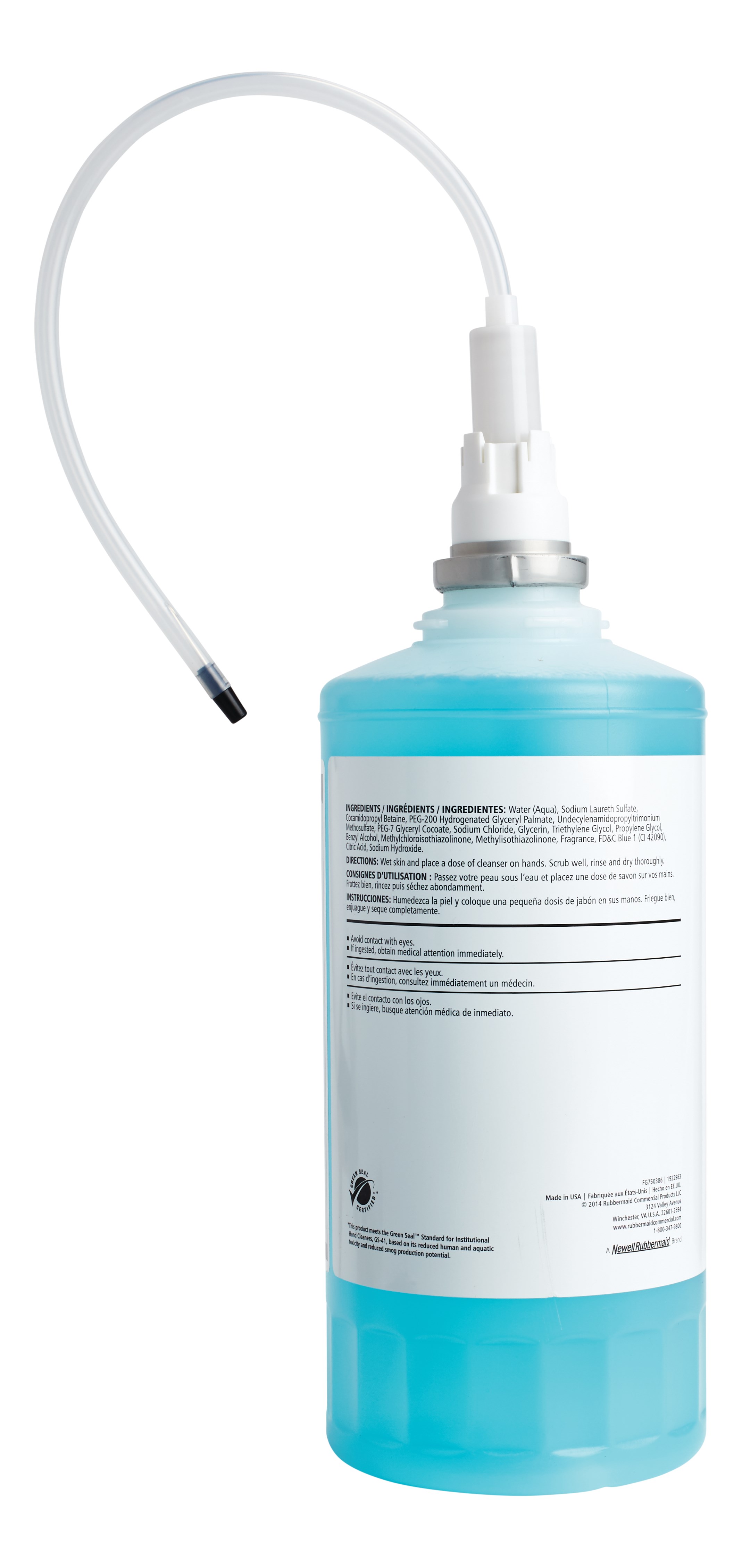 The OneShot® Moisturizing Foam Hand Soap refill is for use in OneShot® Foam Dispensers.