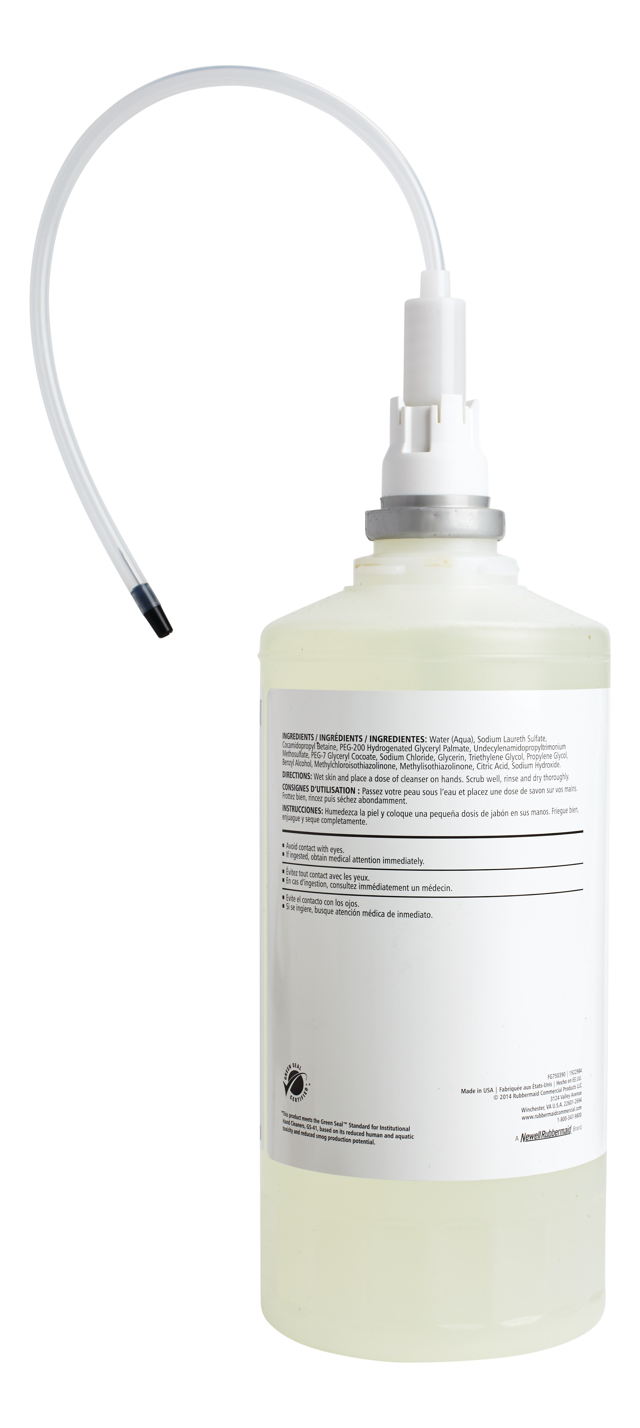 The OneShot® Dye & Fragrance Free Foam Hand Soap refill is for use in OneShot® Foam Dispensers.