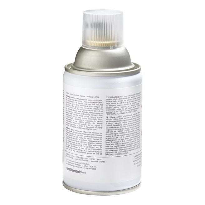 The Rubbermaid Commercial Standard Aerosol refills feature high quality, fresh fragrances that effectively eliminate bad odors.