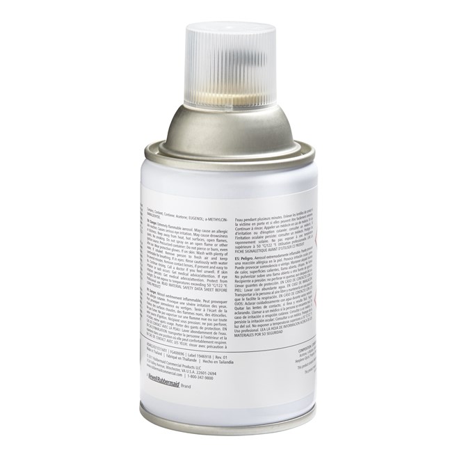 The Rubbermaid Commercial Standard Aerosol refills feature high quality, fresh fragrances that effectively eliminate bad odors.