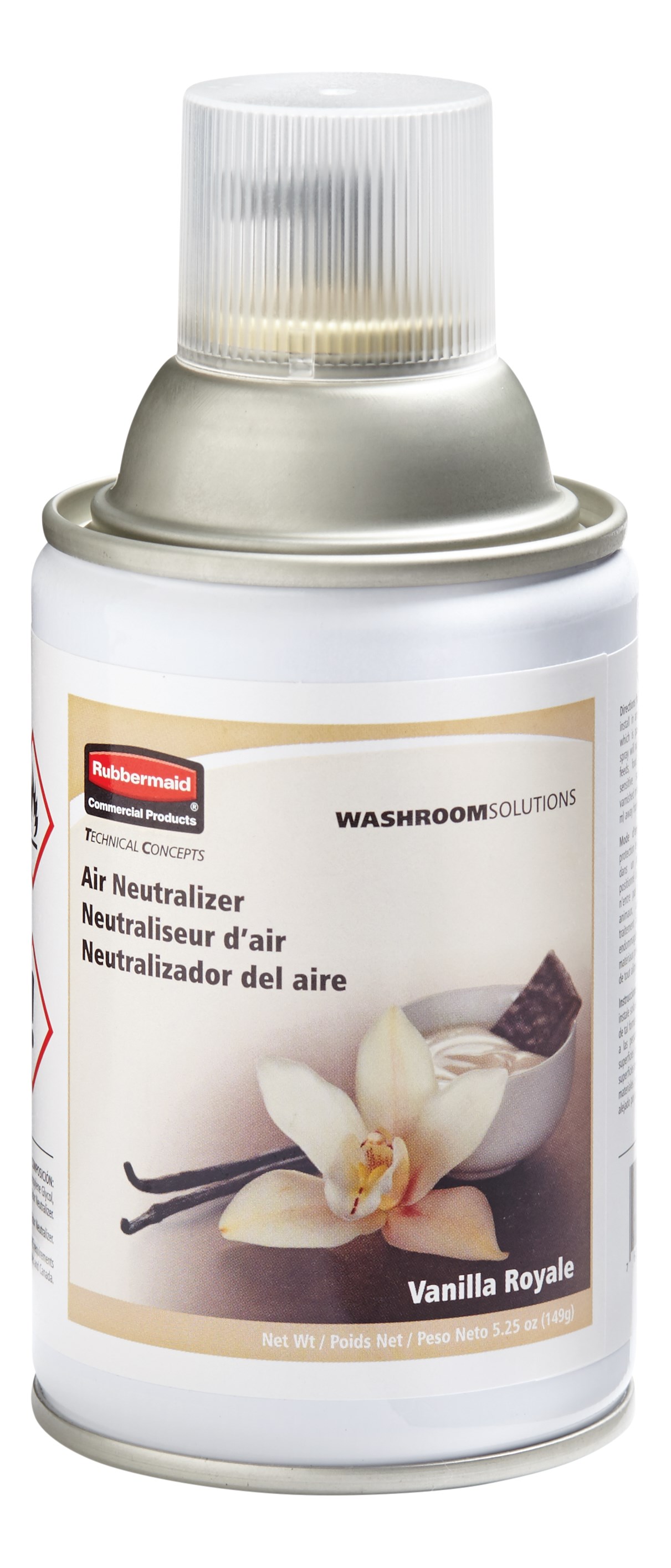 The Rubbermaid Commercial Standard Aerosol refills feature high quality, fresh fragrances that effectively eliminate bad odors.