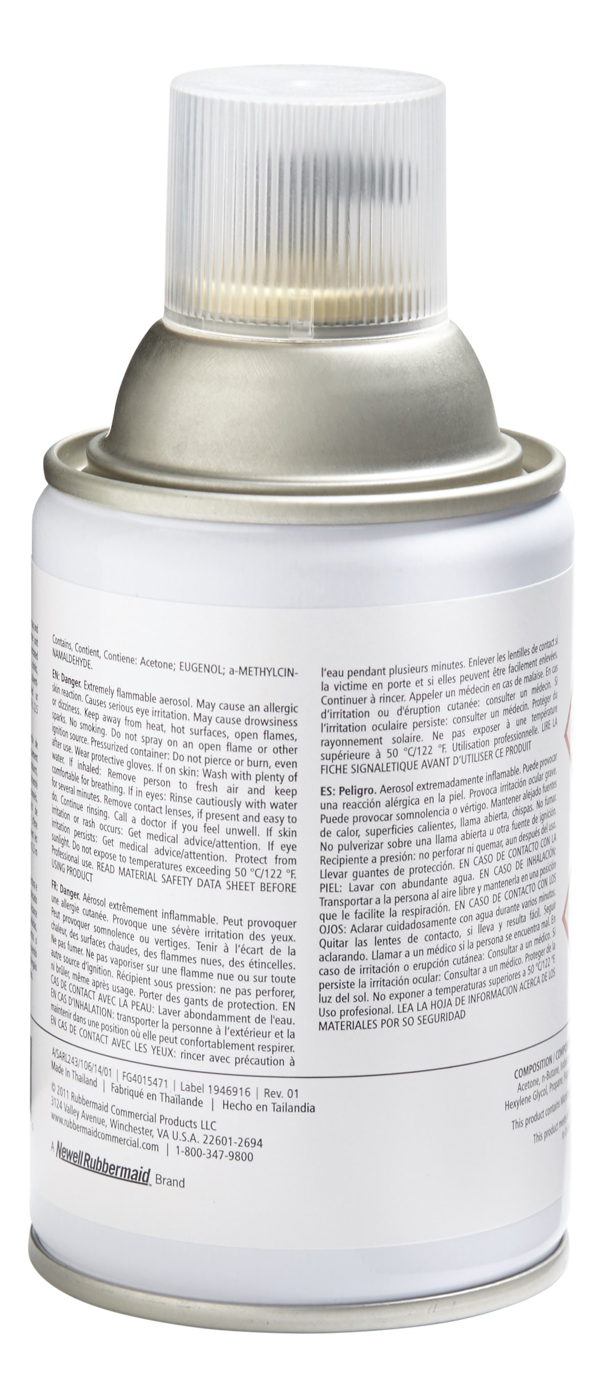 The Rubbermaid Commercial Standard Aerosol refills feature high quality, fresh fragrances that effectively eliminate bad odors.