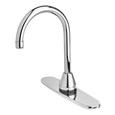 The AutoFaucet® is a user-friendly, automatic faucet that utilizes Surround Sensor™ Technology to dispense water only when needed. Touch-free activation helps reduce cross-contamination on user's hands.