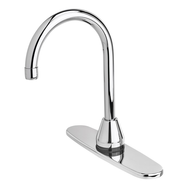 The AutoFaucet® is a user-friendly, automatic faucet that utilizes Surround Sensor™ Technology to dispense water only when needed. Touch-free activation helps reduce cross-contamination on user's hands.