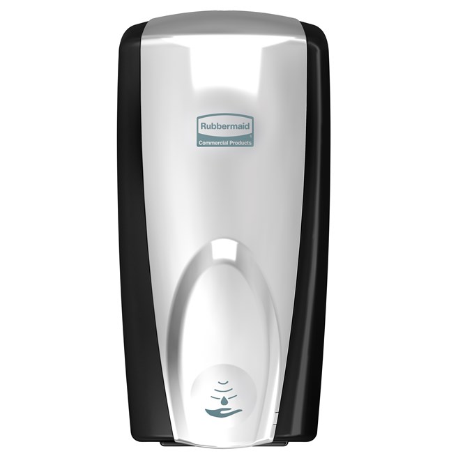 The AutoFoam Dispenser is a touch-free, wall-mounted system that dispenses controlled amounts of foam soap or sanitizer automatically to help prevent the spread of germs.