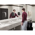 The AutoFoam Dispenser is a touch-free, wall-mounted system that dispenses controlled amounts of foam soap or sanitizer automatically to help prevent the spread of germs.