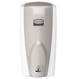 The AutoFoam Dispenser is a touch-free, wall-mounted system that dispenses controlled amounts of foam soap or sanitizer automatically to help prevent the spread of germs.