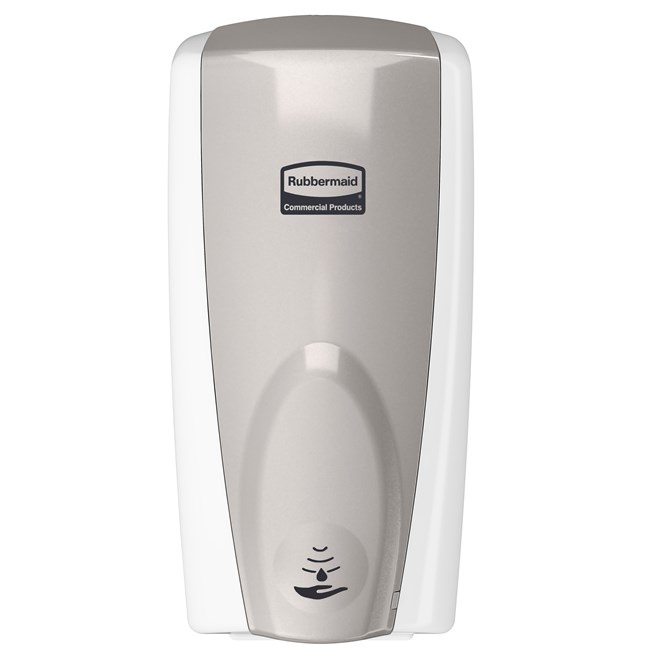 The AutoFoam Dispenser is a touch-free, wall-mounted system that dispenses controlled amounts of foam soap or sanitizer automatically to help prevent the spread of germs.