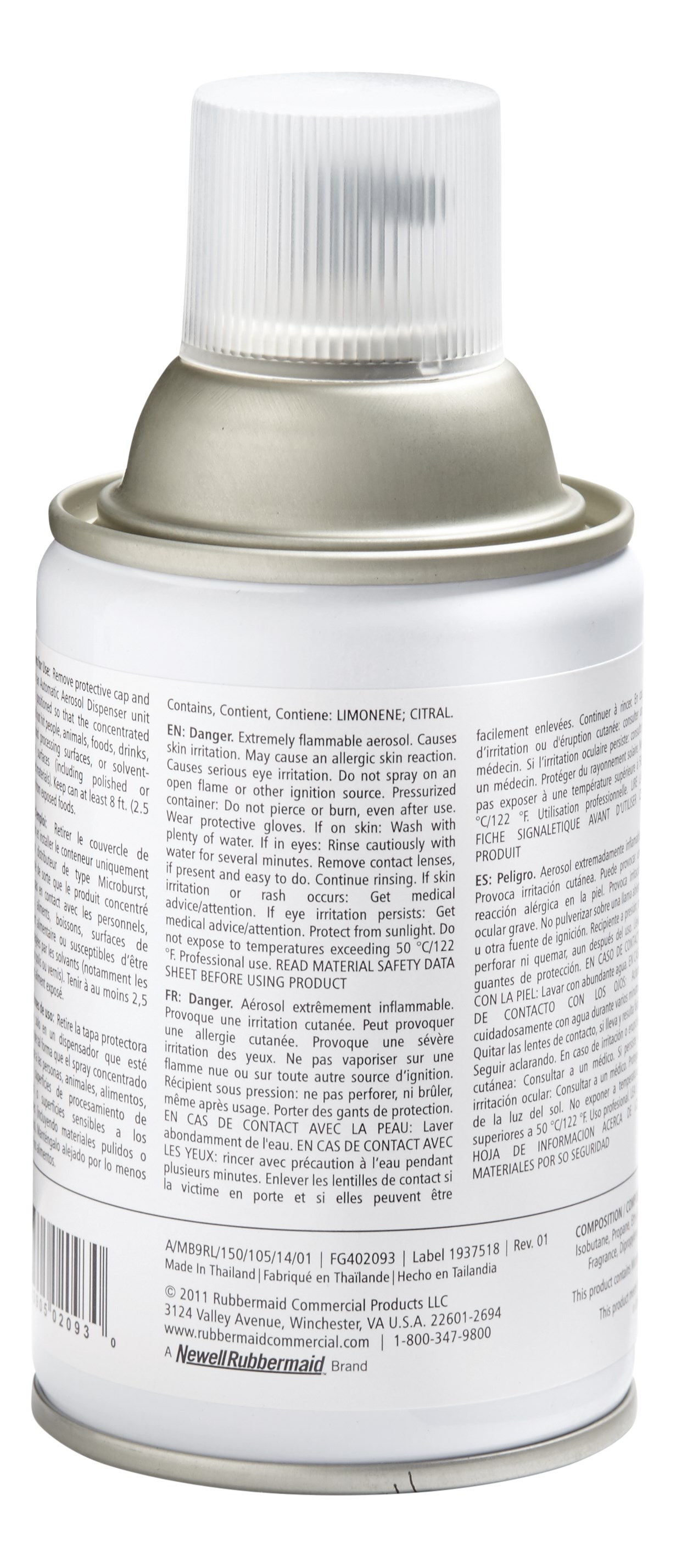 Microburst® 9000 리필은 9000회 분사 또는 최대 180일 동안 지속되는 고품질의 신선한 향이 특징입니다.