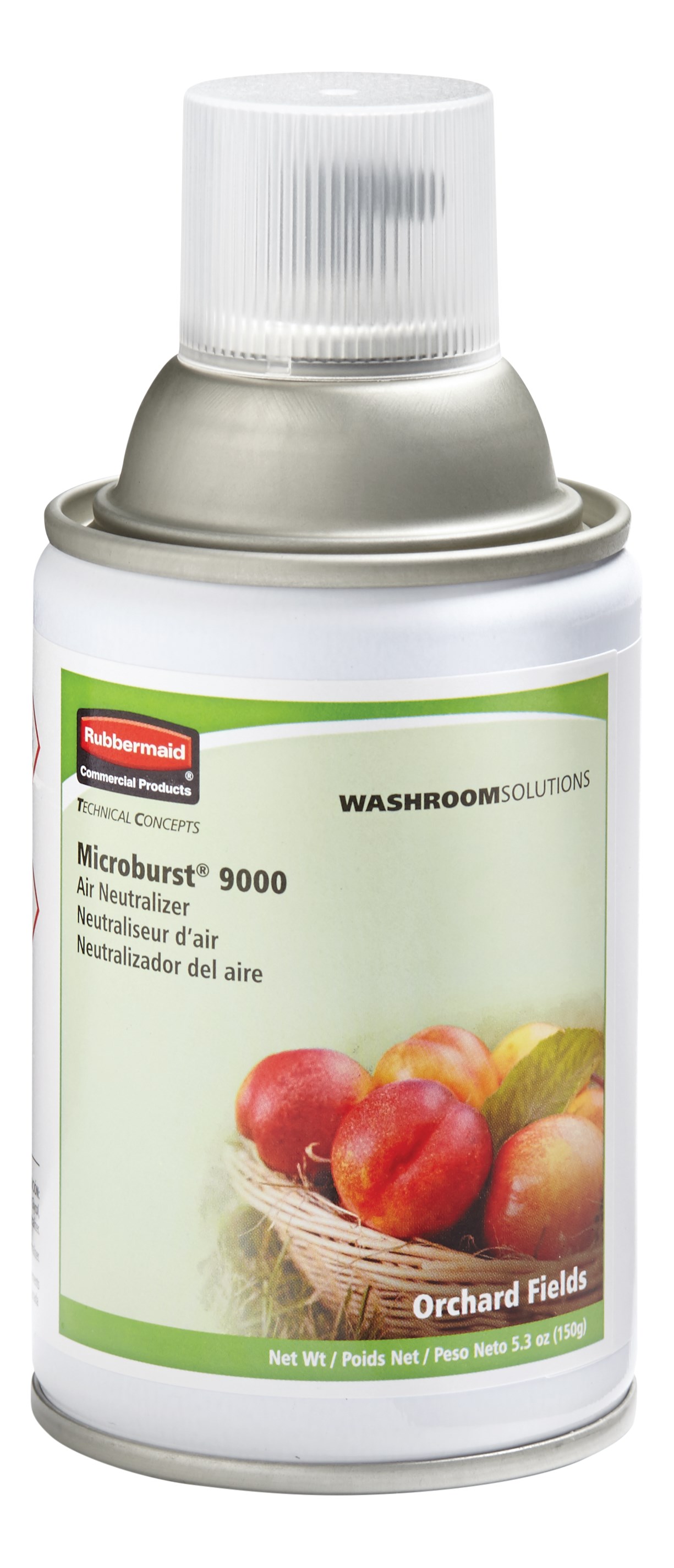 Microburst® 9000 리필은 9000회 분사 또는 최대 180일 동안 지속되는 고품질의 신선한 향이 특징입니다.