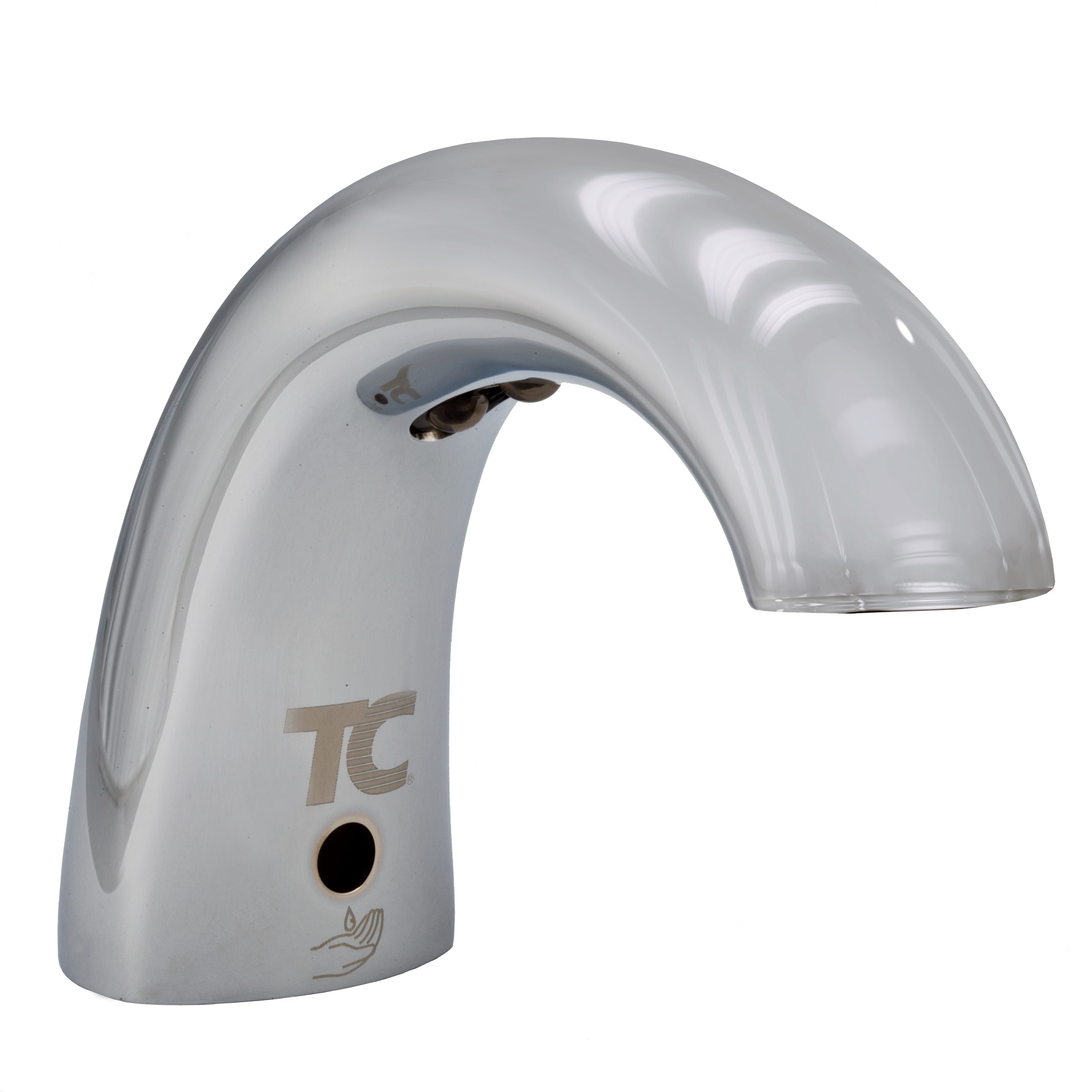 OneShot® Foam Dispenser,Low Profile,  Metal, Polished Chrome