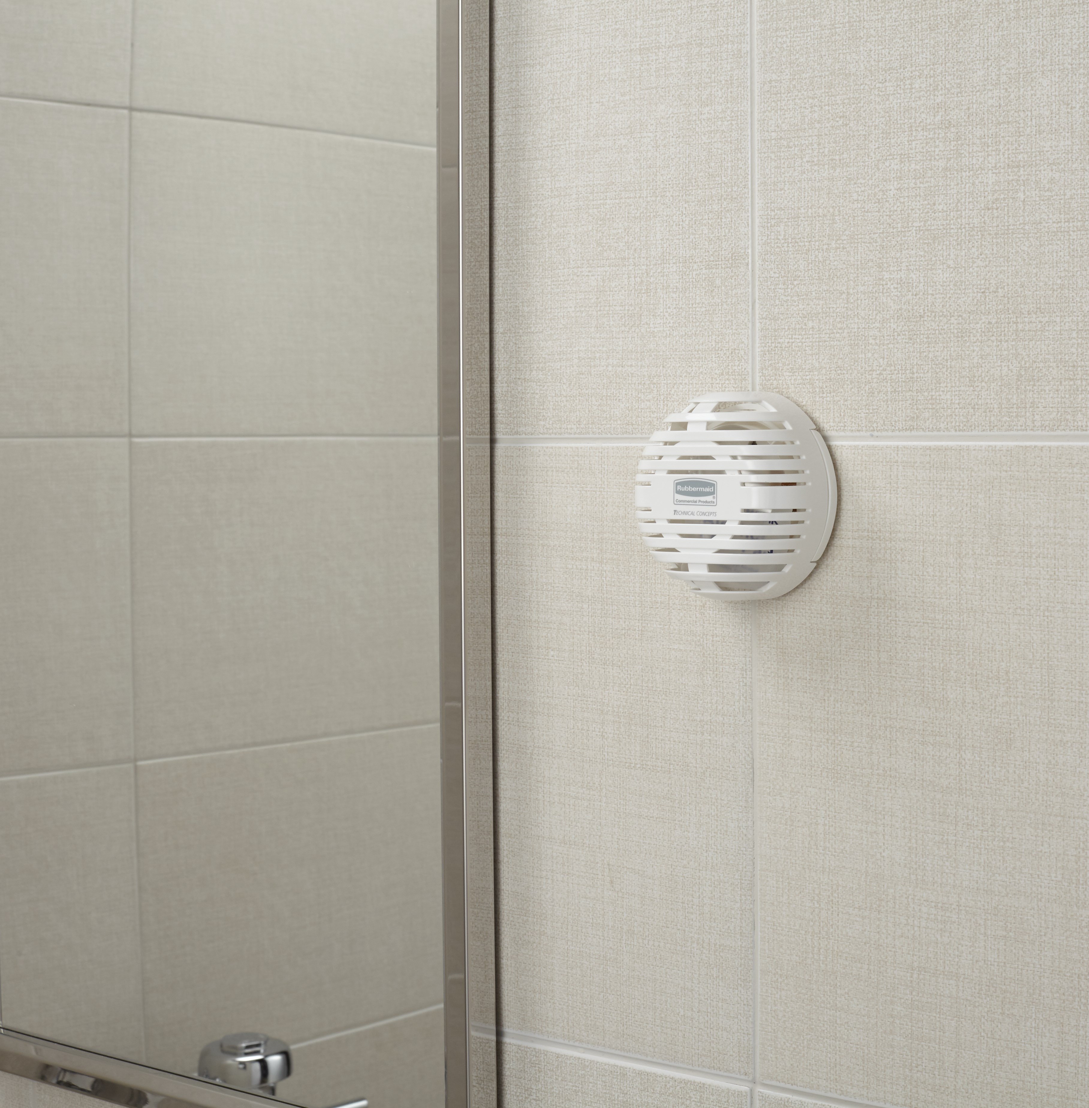 The Rubbermaid Commercial TCell™ 2.0 is a sleek odor control system that utilizes advanced fuel cell technology to deliver a precise, timed dose of high-quality fragrance for up to 45 days.