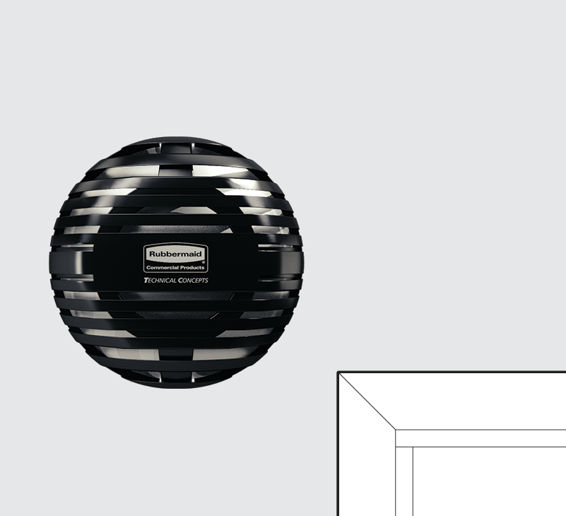 Le diffuseur Rubbermaid TCell™ 2.0 est un système de contrôle des odeurs élégant qui utilise l’innovante technologie des piles à combustible pour diffuser pendant 45 jours une dose précise et programmée d'un parfum de grande qualité.