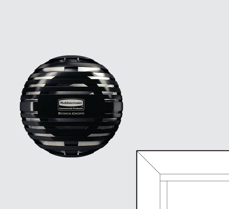 The Rubbermaid Commercial TCell™ 2.0 is a sleek odor control system that utilizes advanced fuel cell technology to deliver a precise, timed dose of high-quality fragrance for up to 45 days.