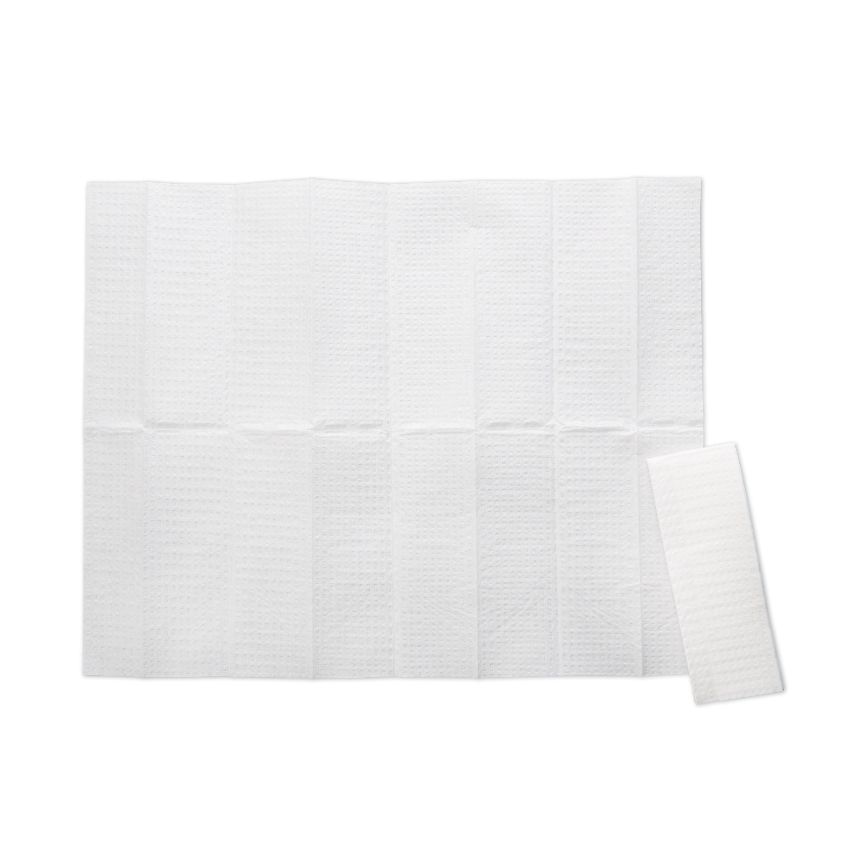 The Rubbermaid Commercial Baby Changing Table Pad fits many sizes of baby changing stations and features 2-ply construction for durability and antimicrobial protection.