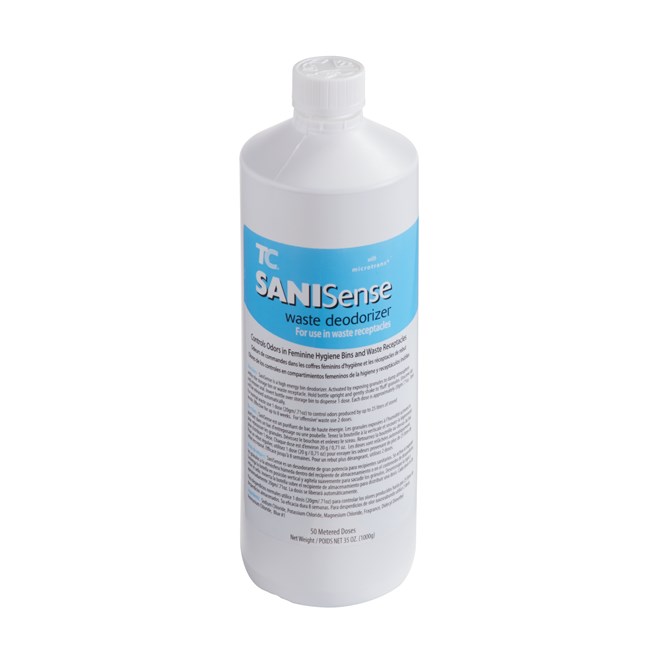 SaniSense Bin Deodorizer™ for the SaniBin system to provide a safe and hygienic way to dispose of sanitary waste.