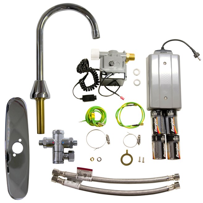 The AutoFaucet® is a user-friendly, automatic faucet that utilizes Surround Sensor™ Technology to dispense water only when needed. Touch-free activation helps reduce cross-contamination on user's hands.