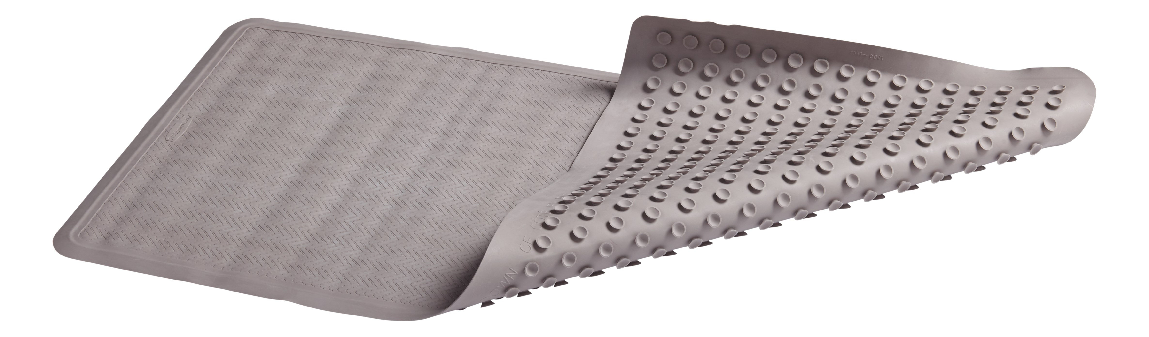 Safti-Grip® Bath Mat is perfect for a shower stall or bathtub. Suction-backed to stay firmly in place. Textured surface prevents slippage.