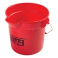 Heavy-duty thick wall construction. BRUTE® buckets have molded-in graduations for accurate measuring.
