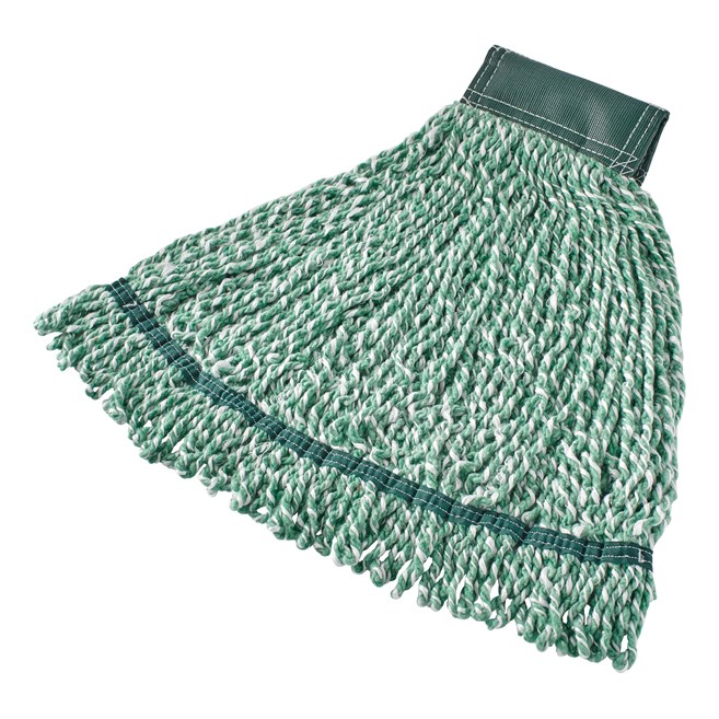 Web Foot® Microfiber String Mop is great for smooth to rough floors and large spill pickups. Designed with looped ends and blend yarn.