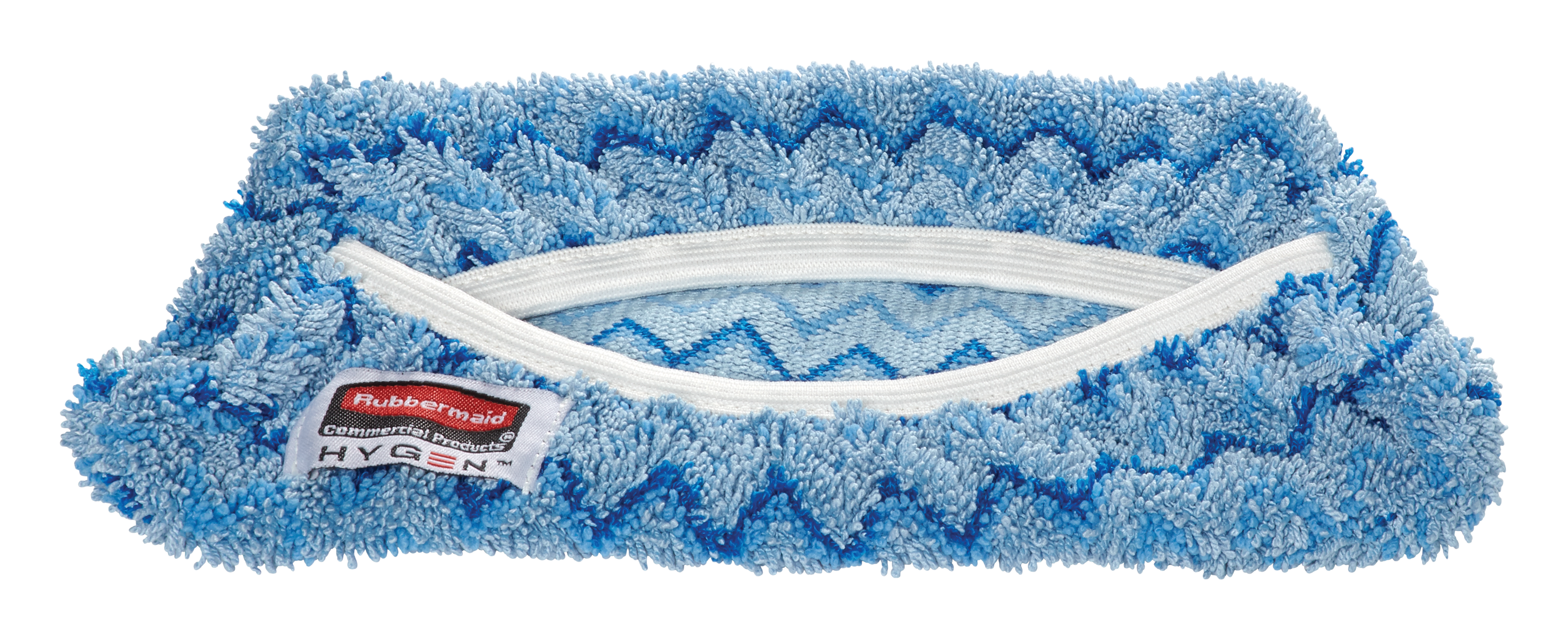 The Rubbermaid Commercial HYGEN™ Microfibre Flexi-Frame Wet Pad Cover is ideal for general mopping, with or without chemicals.