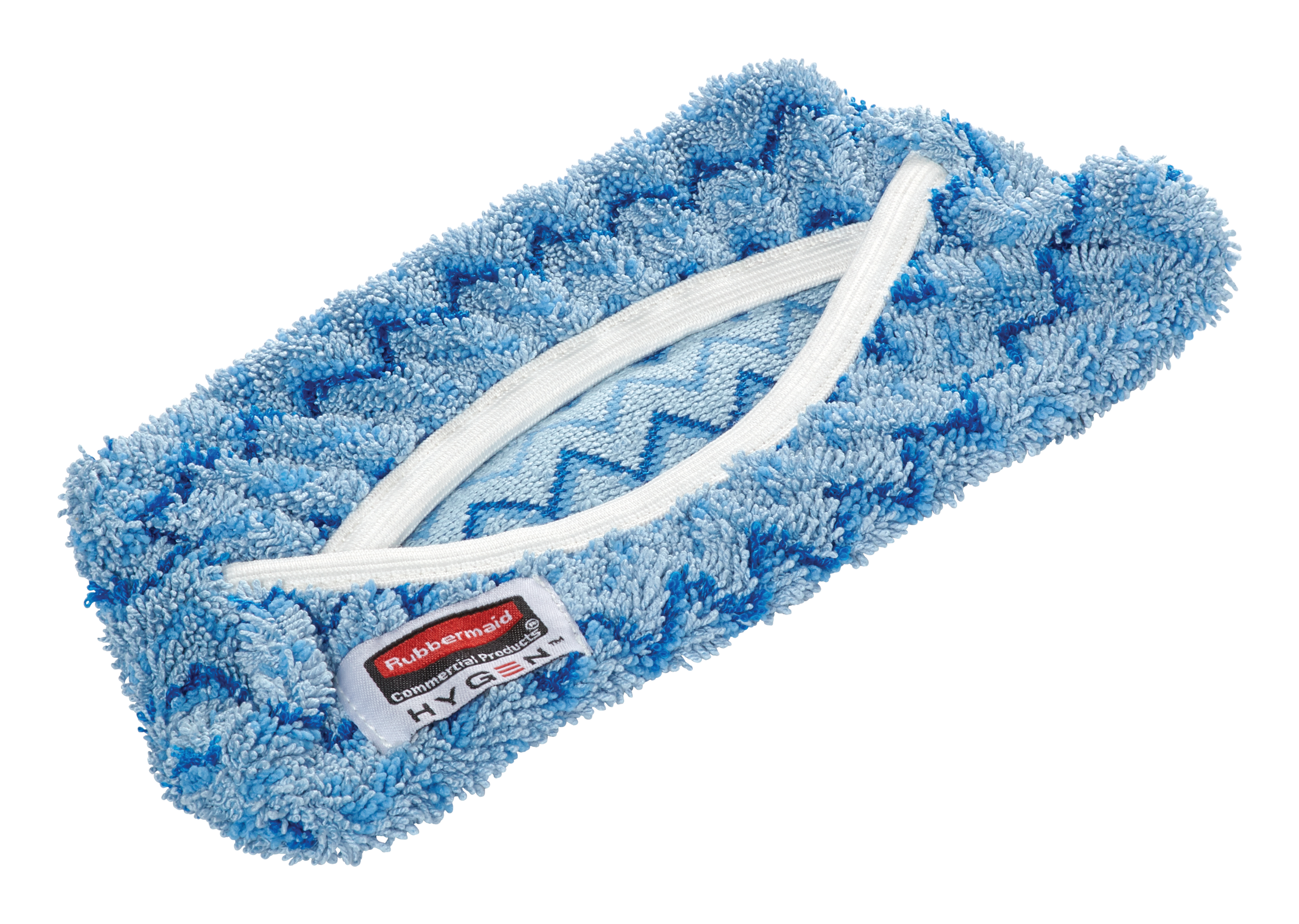 The Rubbermaid Commercial HYGEN™ Microfibre Flexi-Frame Wet Pad Cover is ideal for general mopping, with or without chemicals.