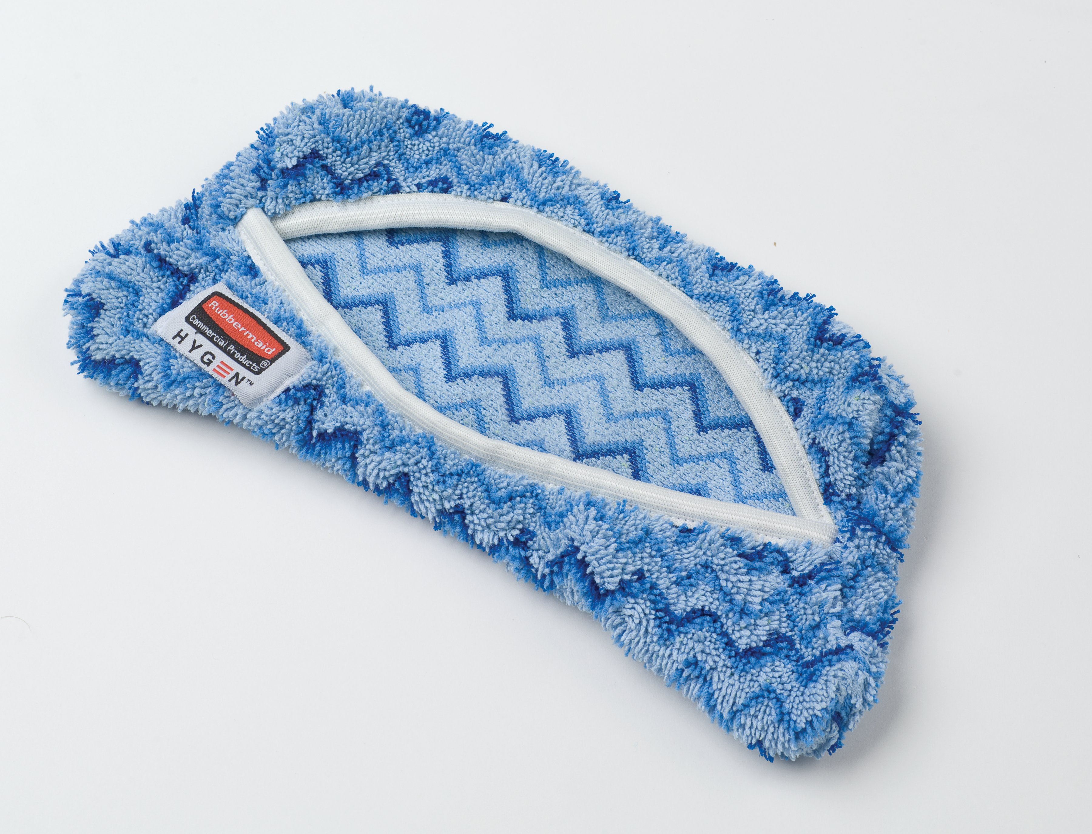 The Rubbermaid Commercial HYGEN™ Microfibre Flexi-Frame Wet Pad Cover is ideal for general mopping, with or without chemicals.