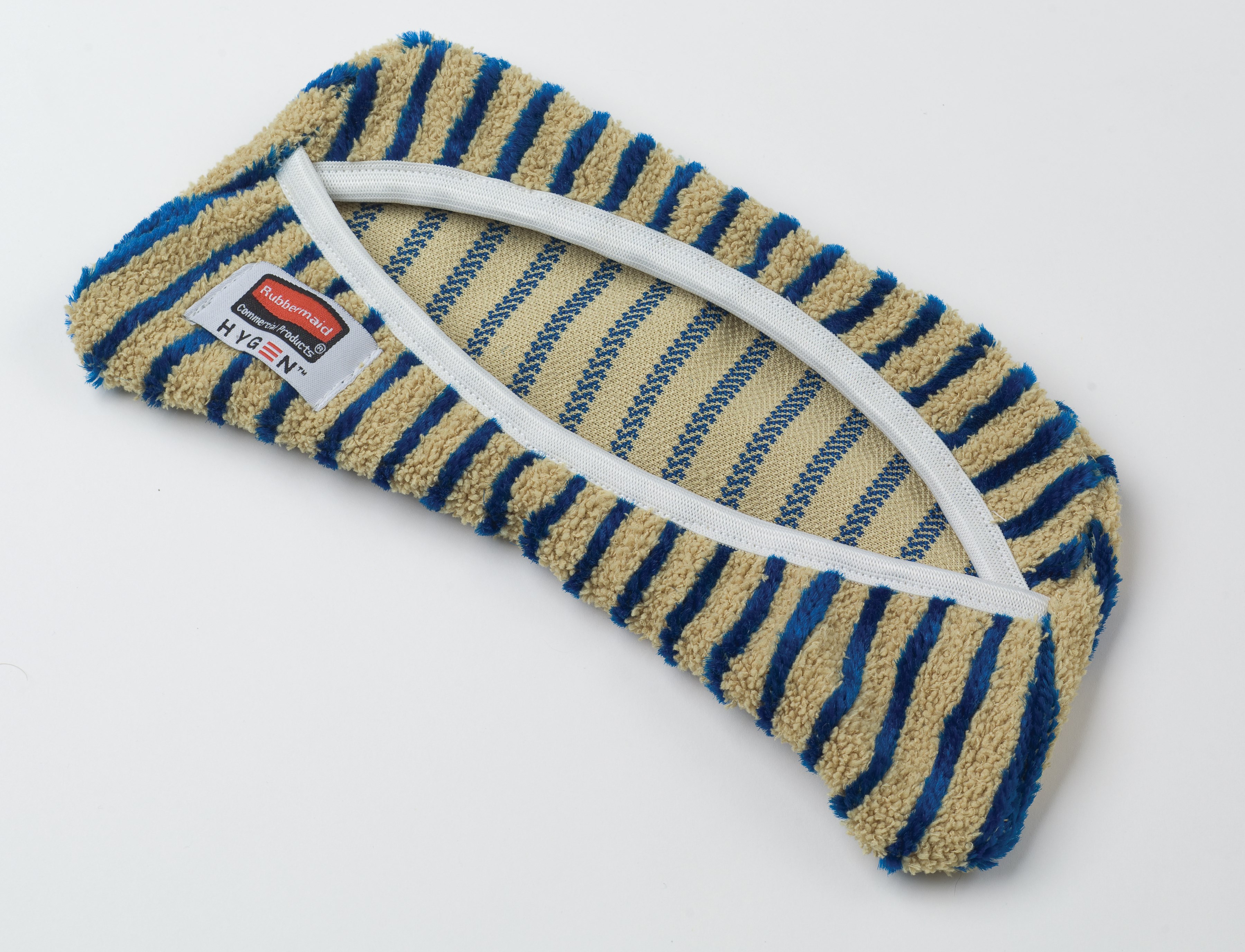 HYGEN™ Microfiber Flexi-Frame Scrubbing Cover has vertical scrubber stripes to help remove stubborn spots and clean into grout lines.