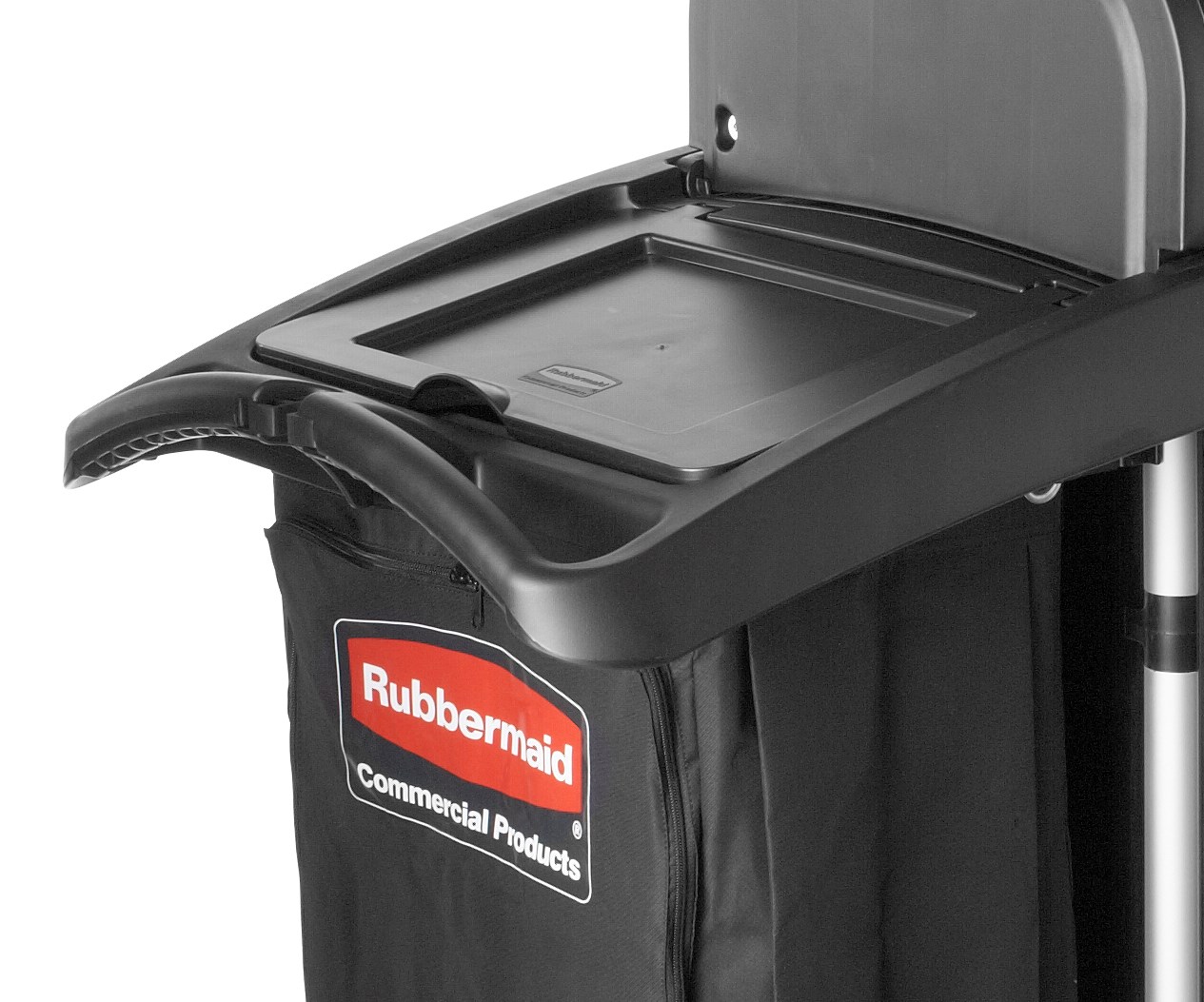 The RCP Waste Bag Lid conceals dirty linens and waste, keeping odors at bay.