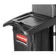 The RCP Waste Bag Lid conceals dirty linens and waste, keeping odors at bay.