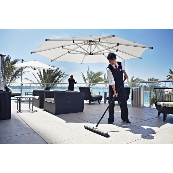 Fine Sweep Push Broom is designed to pick up the finest debris.