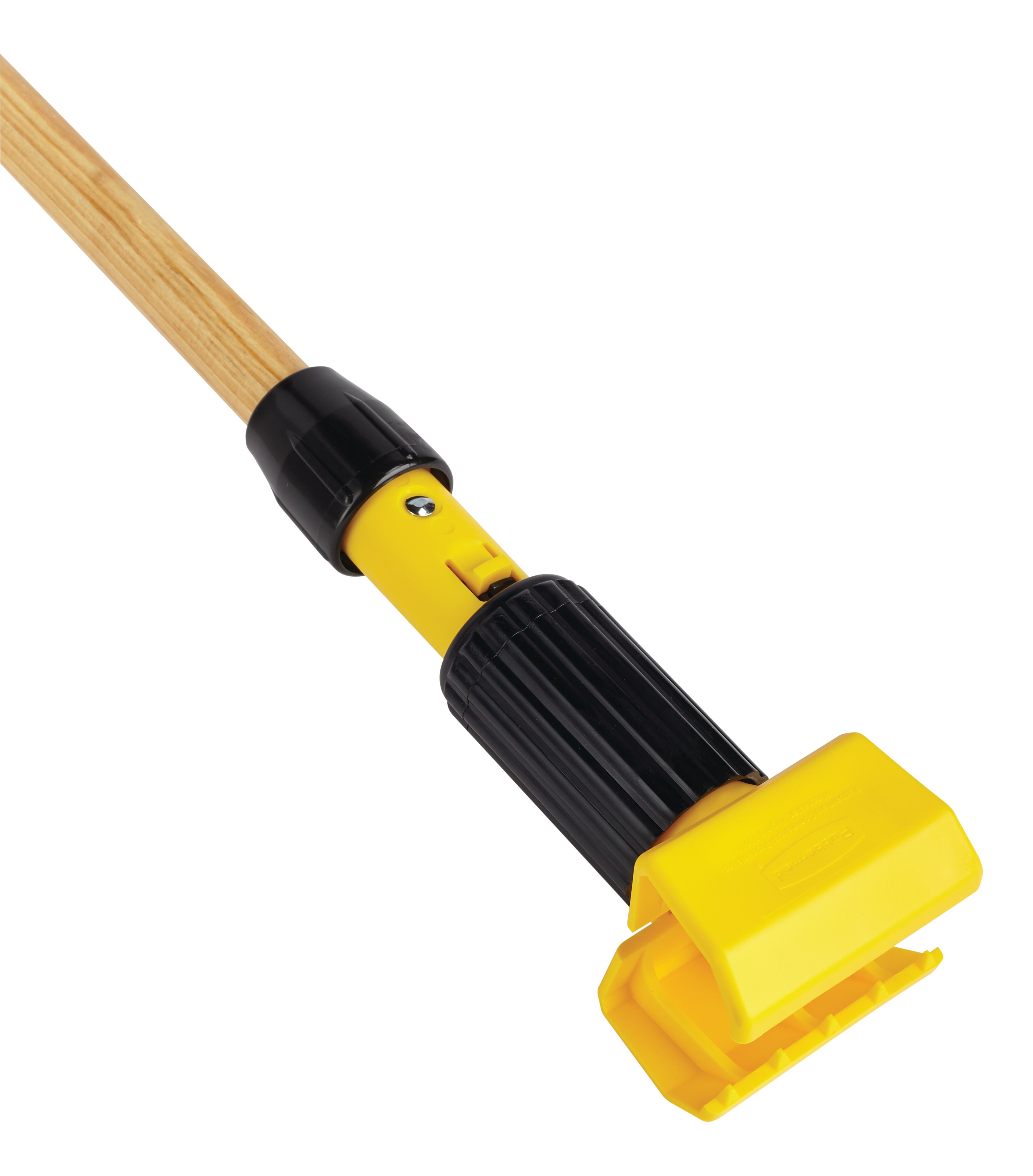 Gripper® Clamp-Style Mop Handle makes removing and replacing mop heads easy and efficient. Holds mop firmly between the jaws of the mop handle; should be used with 5" headband mops only.