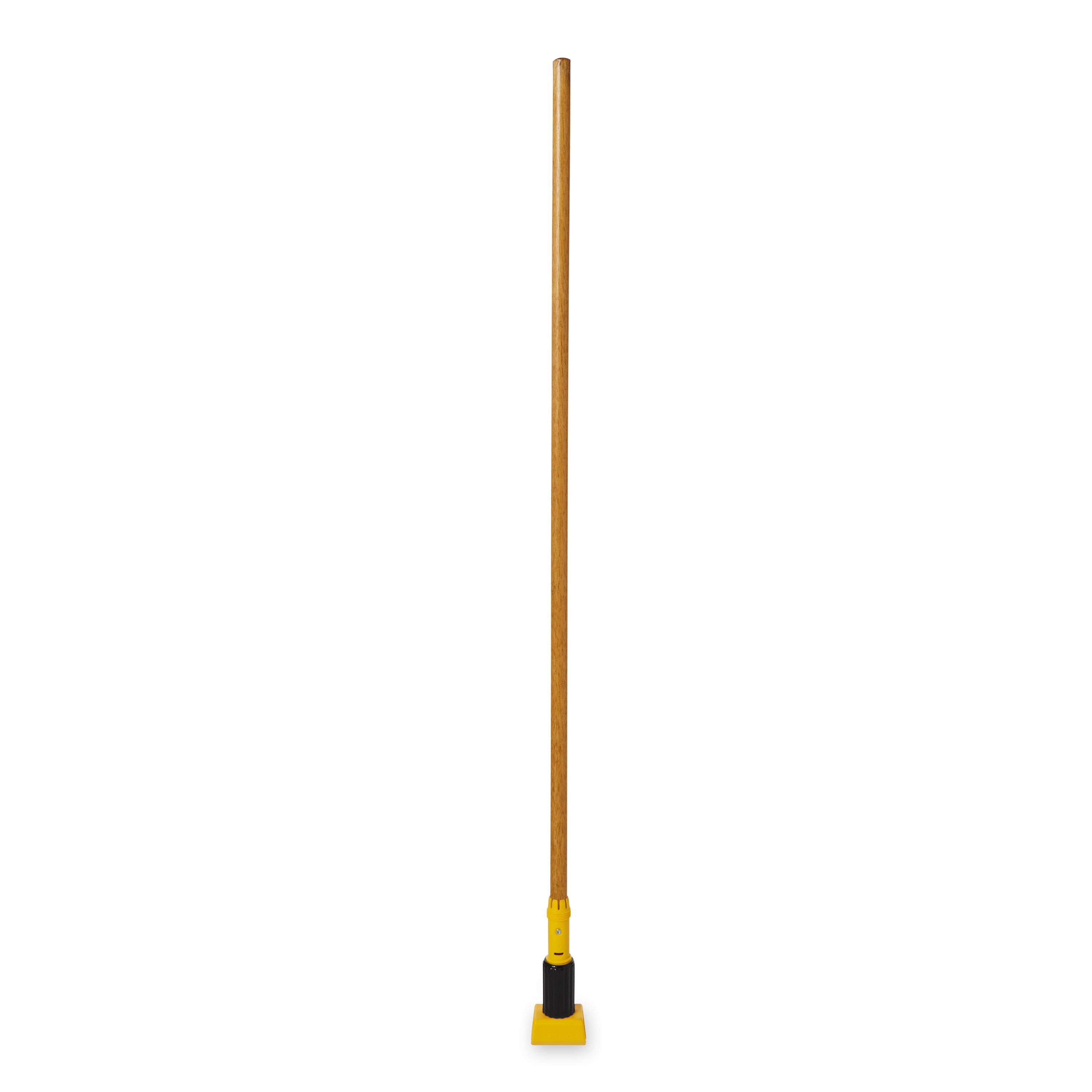Gripper® Clamp-Style Mop Handle makes removing and replacing mop heads easy and efficient. Holds mop firmly between the jaws of the mop handle; should be used with 5" headband mops only.