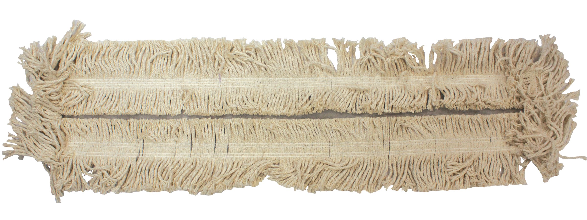 Blended Cut-End Disposable Dust Mop 36" has soft, open-twist, blended, cut-end yarn for increased dust pickup.