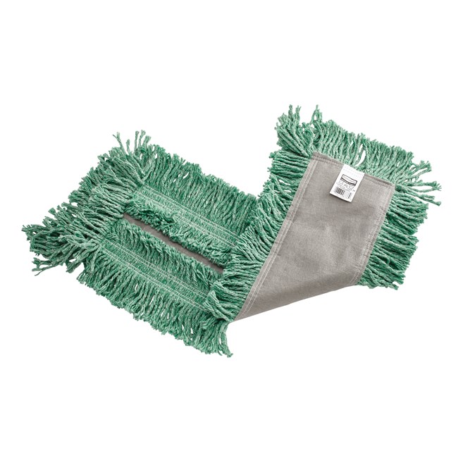 HYGEN Dust Mop Heads With Fringe, Green, 60 in., Microfiber, Cut-End HYGEN Dust Mop Heads With Fringe, Green, 60 in., Microfiber, Cut-End