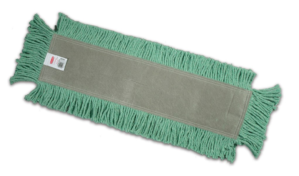 Blended Cut-End Disposable Dust Mop 24" has soft, open-twist, blended, cut-end yarn for increased dust pickup.