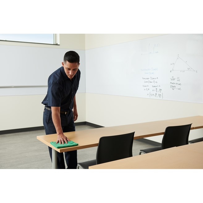 HYGEN™ Microfiber is proven to remove 99.9% or more of tested fungi, viruses, and bacteria*. Combining superior microfiber with a built-in scrubber, HYGEN™ Microfiber helps prevent cross-transmission and reduces the risk of healthcare-associated infections.