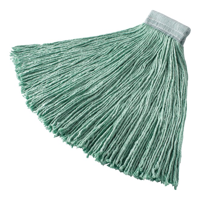 Synthetic Blend Hot Mop is an economical wet mop for abrasive and hot surfaces.