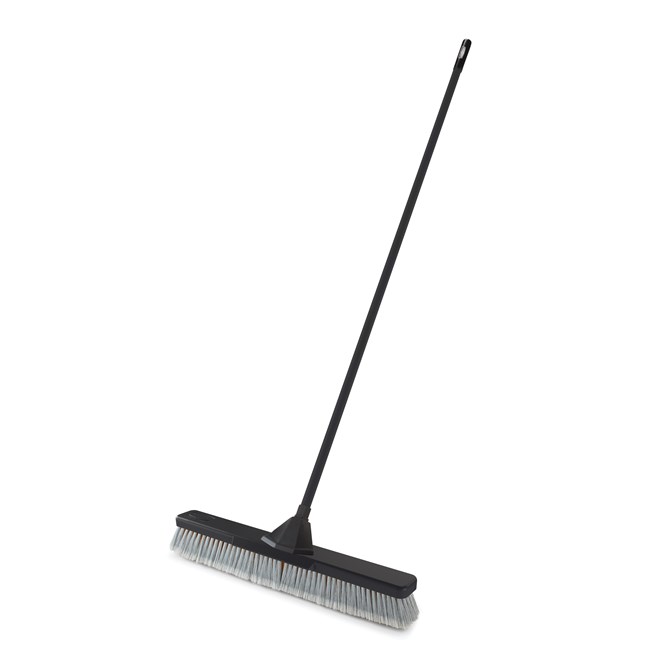 The new push brooms from Rubbermaid Commercial Products offer enhanced features and bristle options to ensure efficient, hassle-free cleanup for the most demanding commercial jobs.