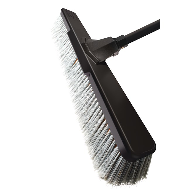 The new push brooms from Rubbermaid Commercial Products offer enhanced features and bristle options to ensure efficient, hassle-free cleanup for the most demanding commercial jobs.