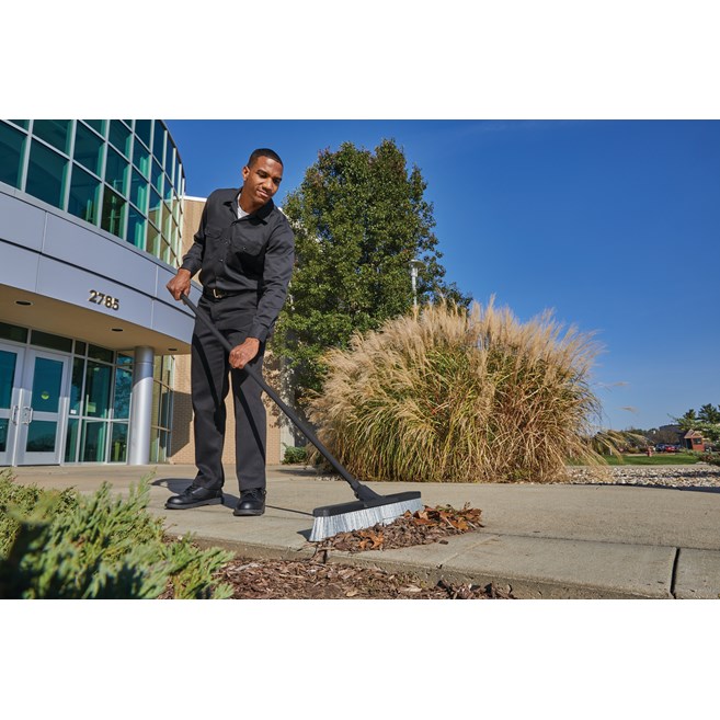 The new push brooms from Rubbermaid Commercial Products offer enhanced features and bristle options to ensure efficient, hassle-free cleanup for the most demanding commercial jobs.