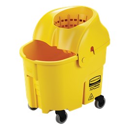 The WaveBrake® Institutional Mop Bucket and Wringer features non-metal construction ideal for correctional facilities and healthcare.
