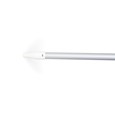 The Rubbermaid Commercial Angle Broom has a threaded aluminum handle end to securely attach to a variety of broom heads.