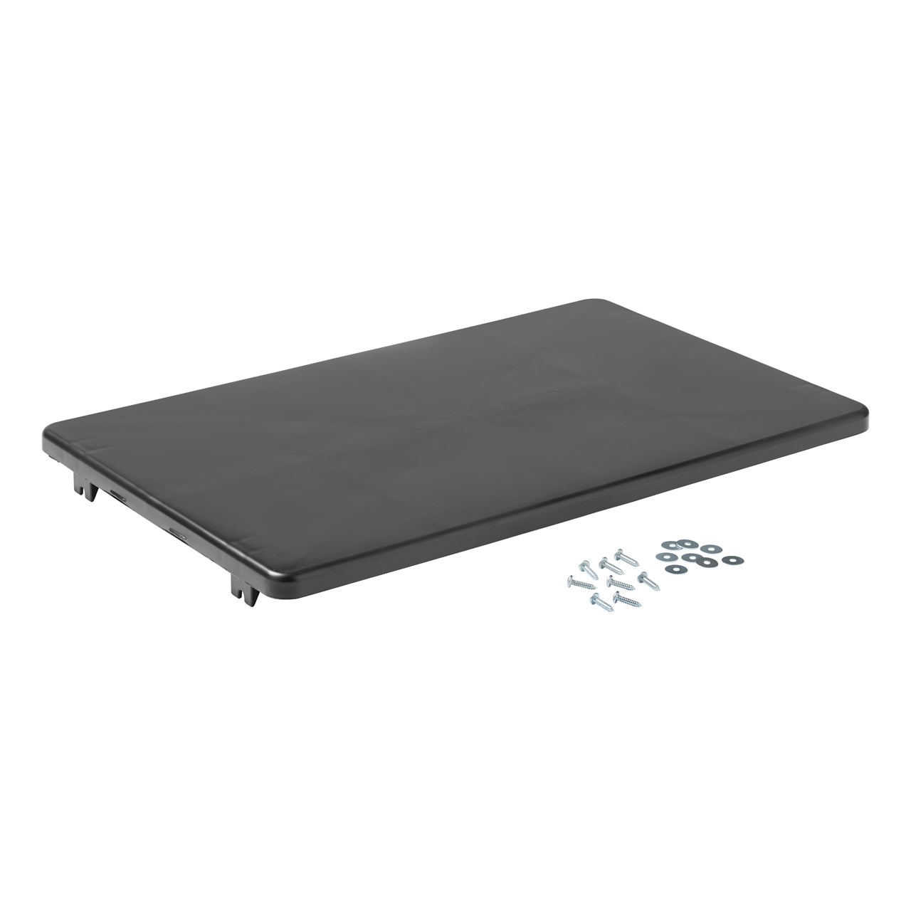 Housekeeping Pad Railing Executive Adjustable Shelf Kits for Traditional Housekeeping Carts | Rubber