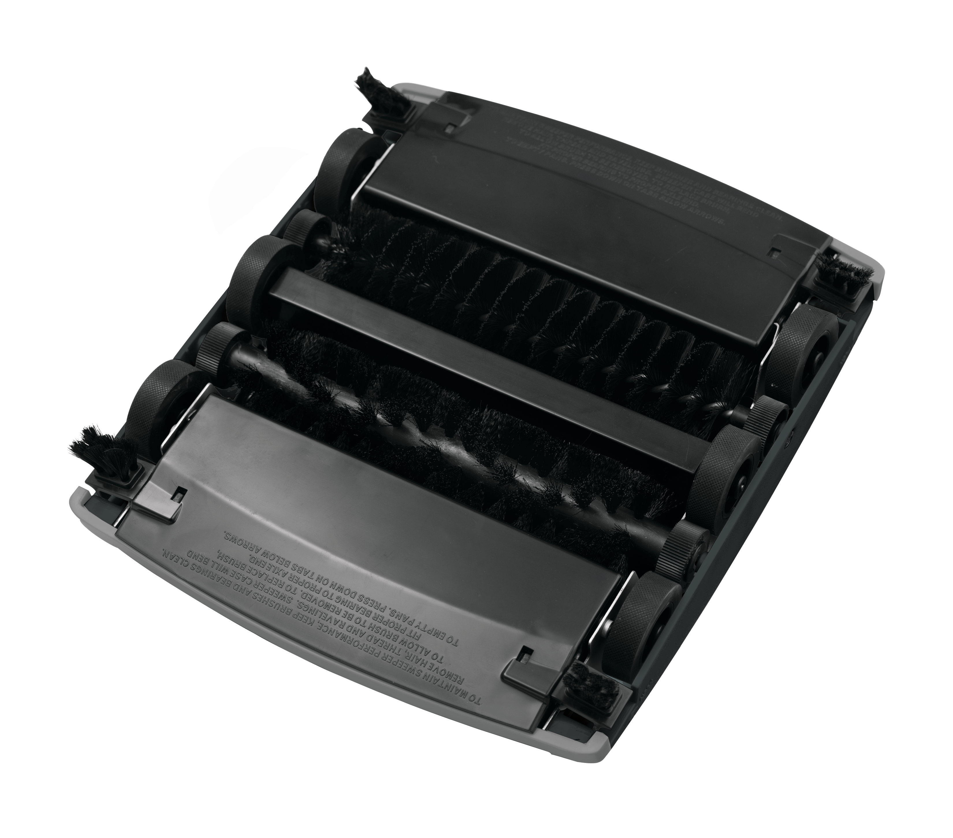 Twee borstelwalsen zorgen voor een effectieve reinigingskracht om stof en vuil op te vangen.