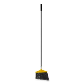 The Angled Broom with Polyethylene Bristles and Aluminum Handle has sturdy bristles that are cut and shaped to make sweeping easier. Polypropylene bristles are both stain-resistant and designed for durability.