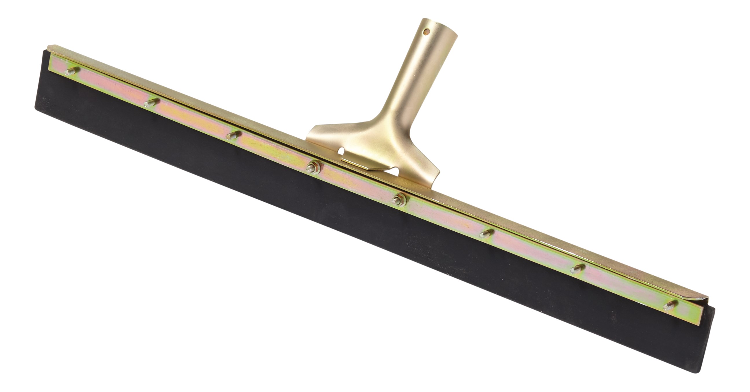 跡が残りにくい二重モスラバーブレードを採用したストレートフロアクイジー。ブレードは二重モスラバー。液体をこぼしたり、ひどい汚れを落とすのに最適です。ブレードは標準的なテーパーハンドルにフィットします。長さ24インチ。