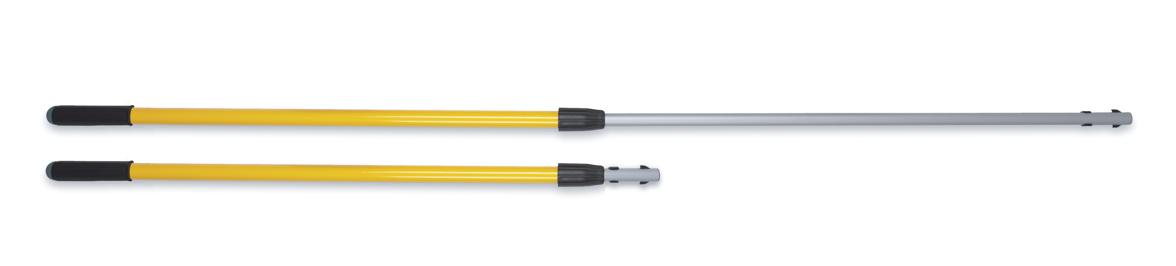 The Rubbermaid Commercial HYGEN™ Quick-Connect handles and poles make cleaning more efficient in every area of the facility. The unique connection mechanism allows for easy, time-saving tool exchange.